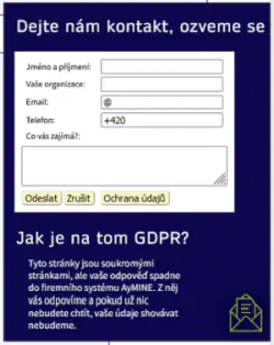 Pop-Up response form example